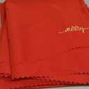 Elrene Home Fashions Holiday Sentiments Seasonal Sayings Cloth Dinner Napkins, Set of 4, 17 Inches by 17 Inches, Red