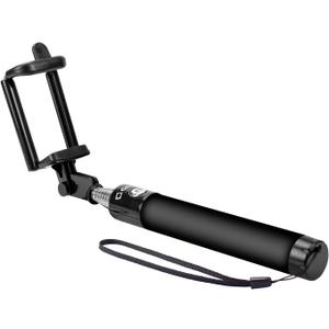 Cellet Selfie Stick Extendable Adjustable, for All Smartphones iPhones, Samsung Galaxy, Google Pixel, Go Pro and Cameras - Black