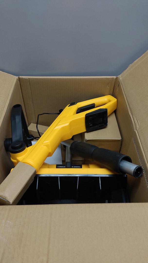 Cordless Snow Shovel Compatible with Dewalt 20V Max Battery(NO Battery), 12'' Electric Snow Shovel with LED Lights & Adjustable Chute, Lightweight Snow Blower for Driveway, Sidewalks