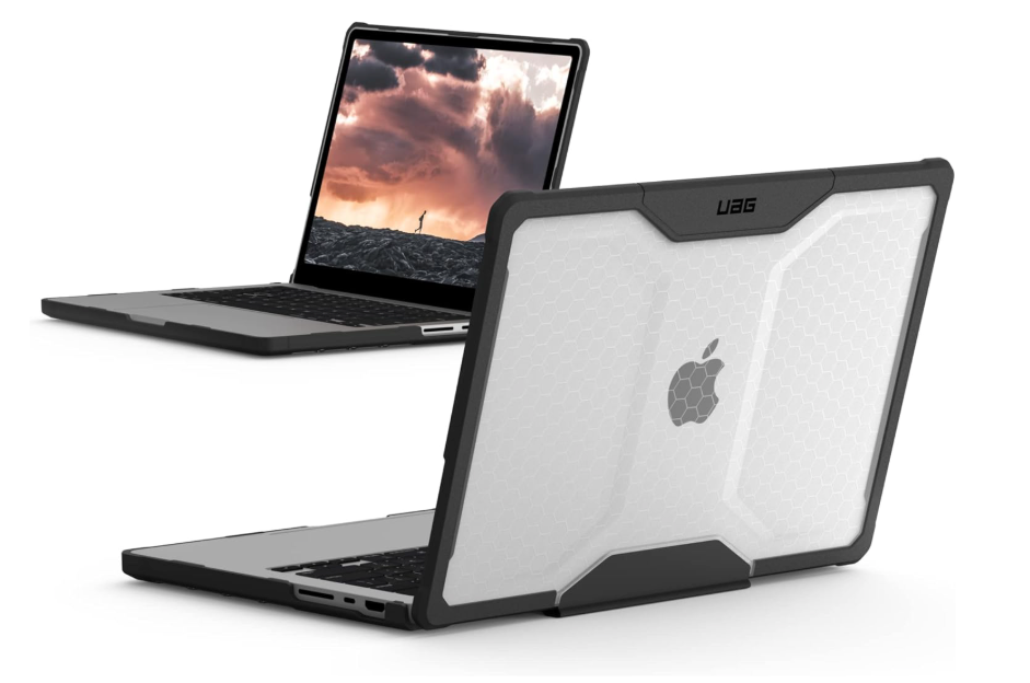 URBAN ARMOR GEAR UAG Designed for MacBook Pro 14" Case M5 2026 M4 2024 M3 2023 Pro/Max Chip Rugged Military Grade Laptop Cover, Plyo Translucent Clear Ice