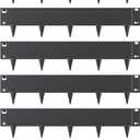 VEVOR Steel Landscape Edging, 5 Packs 39 x 5 in Rust-Resistant Metal Landscape Edging, Bendable Garden Edging Border, Heavy Duty Lawn Edging, Easy-to-Install, Flower Bed Yard Pathway Divider Black