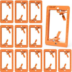 12 Pack Low Voltage Mounting Bracket 1 Gang for Ethernet Wall Plate, Low Voltage Box for Telephone Cord, Network Cable, Hdmi Cable, Coax Cable, and Speaker Wire