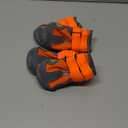 XSY&G Dog Boots, Waterproof Dog Shoes,Dog Booties with Reflective Rugged Anti-Slip Sole and Skid-Proof,  Outdoor Dog Shoes for Dogs 4Pcs-Size6 (Size 6:2.9''x2.5'')(L*W) for 52-70 lbs, Orange)