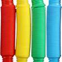 Pop Multi-Color XL Stretch Tubes Sensory Toy for Toddler Kids Learning Toys - Pack of4 