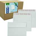 A7 Invitation Envelopes 120 Pcs 5.25x7.25 In - Windowless Design 120GSM White Paper Envelopes With Printable Quick Self-Seal For Invitations, Greeting Cards, Photos, Invoices