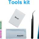 5pcs OEM New Rear Camera Glass Lens Replacement for Samsung Galaxy S22 Ultra with Adhesive Preinstalled Installation Manual and Repair Tools Kit (for S22 Ultra)