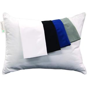 AllerEase Ultra Soft Advanced Allergy Protection Machine Washable Durable Zippered Travel Pillow Protector Size 14" x 20" Size Grey (Gray)