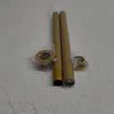 Brass Slip Joint Extension Tube1-1/4 Inch O.D(32mm) x 12 Inch P Trap Extension Pipe with Nut and Rubber Washer, Sink Drain Tailpiece for Bathroom Kitchen (Gold)