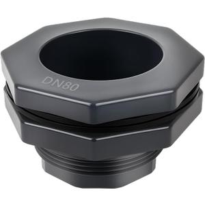 1 Pcs 3 Inch Bulkhead Fitting PVC - Heavy-Duty Plumbing Kit for Water Tank, Aquariums, Rain Barrels & Pools with Reinforced Seals (Female/Internal Thread, Requires 4-1/2" Hole Saw)