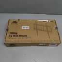 Mounting Dream TV Wall Mount for Most 37-75 Inch TVs, Universal Tilt TV Mount Fit 16", 18", 24" Stud with Loading Capacity 132lbs, Max Vesa 600 x 400mm, Low Profile Flat Wall Mount TV Bracket (Black)