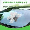 6 x Windshield Repair Kit - Professional Glass Crack & Chip Repair Kit for Cars | Home Windshield Crack Repair Kit with Glass Repair Liquid | All-in-One Auto Windshield Chip and Crack Fix Kit