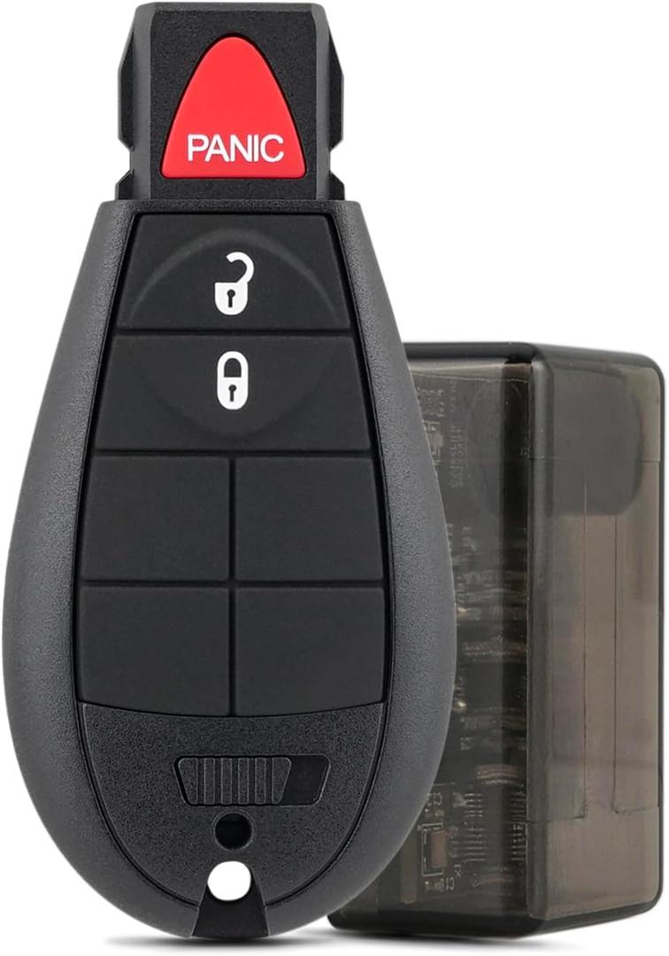 IYZ-C01C DIY Key Fob Replacement FOBIK Remote Key Kit for Dodge Grand Caravan 2009 2010 Dodge Journey Durango Chrysler Town and Country Keyless Entry Remote M3N5WY783X