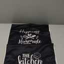 Sratte 6 Pcs Kitchen Decor Accessories Set Farmhouse Towels Pot Holders Oven Mitts Set 2 Dish Towels 2 Potholders 2 Cooking Mittens Oven Glove for Baking Cooking Supply(Black,Kitchen)