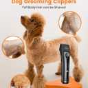 oneisall Dog Clippers for Grooming Doodles Poodles Thick Curly Hair,Low Noise Heavy Duty Dog Grooming Kit with Detachable Metal Blades