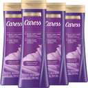 Caress Black Orchid & Patchouli Oil Body Wash, Hyaluronic Acid & Vitamin B3 for Moisturized, Silky Soft Skin, Long-Lasting Exotic Fragrance, 20 fl oz (4 Pack)
