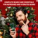 Advent Beauty Calendar for Adults 2025 Rinse & Robust Beard Care Kit Christmas Gifts for Men Skincare Beauty Advent Calendar for Men Christmas 24 Days Countdown Calendar Beard Care Grooming (Red)