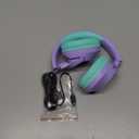 Kids Bluetooth Headphones, 85H Playtime Wireless Headphones for Kids, Colorful LED Lights, 85/94dB Safe Volume Limit, Bluetooth 5.4 Built-in Mic Toddler Headset for Tablet/Airplane (Purple)