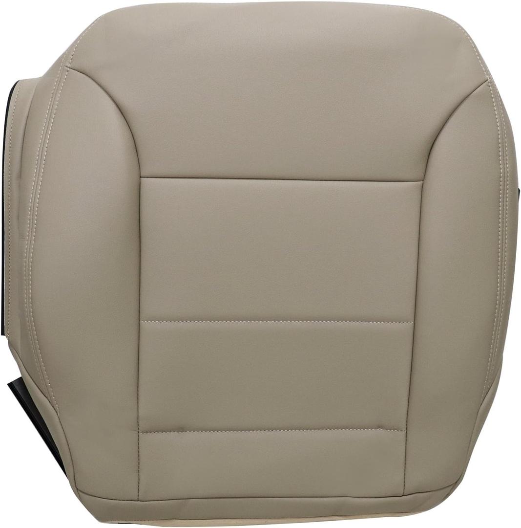 Driver Bottom Leather Replacement Seat Cover Tan Compatible with Mercedes-Benz ML 320 ML 350 ML 450 2009 2010 2011 2012 2013