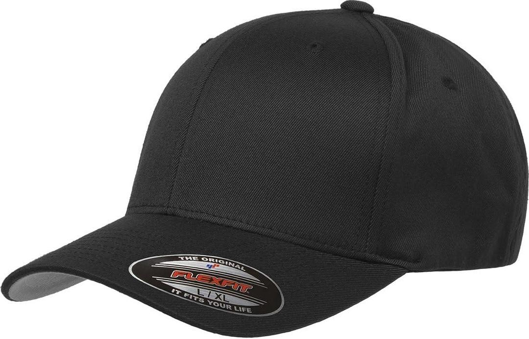 Flexfit Men's Athletic Baseball Fitted Cap (Black)