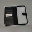 TUCCH Case Wallet for iPhone 15 Pro Max, RFID Blocking 4 Card Holder Kickstand Shockproof TPU Inner Case, PU Leather Magnetic Flip Folio Cover, Black