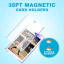 93-Pack Trading Card Protection Kit - 30 Magnetic Card Holders, 30 3"x4" Top Loaders, 30 Soft Penny Sleeves & 3 Dividers - Fits Baseball, Basketball & Versatile for Most Standard-Size Collectibles