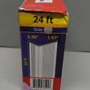 Stair Edge Protector 24 Ft - Gray Rubber Edge Trim for Steps - Vinyl Stair Nose Molding - Rubber Nose Trim - Fit for Indoor and Outdoor - Non Slip and Waterproof