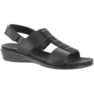 Easy Spirit womens HazelWedge Sandal (8.5 X-Wide, Black)