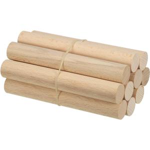 PATIKIL 3/4 x 6 Inch Dowel Rods Wood Sticks, 10 Pcs Unfinished Wooden Dowel Rods Round Dowels Hardwood Sticks for DIY Crafts and Home Decor
