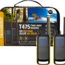 Motorola Solutions Talkabout T475 Extreme Two-Way Radio Black W/Yellow Rechargeable Two Pack