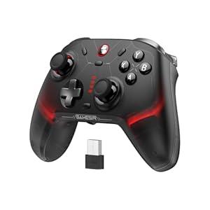 GameSir Cyclone 2 Pro Wireless Controller for Switch, Windows PC, Steam, Android, iOS, PC Game Controller with Mag-Res TMR Sticks, Hall Effect Triggers, RGB Lightning, 6-Axis Gyro, Turbo without Charging Dock(Black)