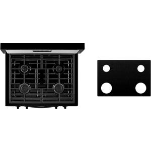 Custom Fit Reusable Burner Liner for Whirlpool Gas Range Stove Protect Your Stovetop with this Splatter Guard Cover - WFG320M0BW