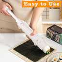 Sushi Bazooka Maker, Food Grade Plastic Sushi Roller Kit, Molds for Crafting with Rice,Vegetables,and Meat (White)