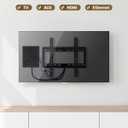 in Wall Cable Management Kit for TV, Recessed Outlet for Low Voltage Cables, TV Cable Hider Wall Kit, Cord Hider for Wall Mount TV, Wall Cable Management Box for Home & Office, Black