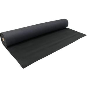 27" x 15' Neoprene Floor Runner - Anti-Slip Resistance - Reusable Floor Protection - for Moving, Business, Home, Garage  Black