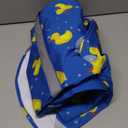 NACOCO Large Dog Raincoat Adjustable-Pet Rubber Ducks Yellow Water Proof Clothes Lightweight Rain Jacket Poncho Hoodies with Strip Reflective Blue (Blue XL, Yellow Duck)