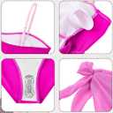 UIQUR Girls Swimsuit One Piece Bathing Suit with Mesh Cover Up Adjustable Straps Swimwear 7-16Y (13-14 Years, Pink)