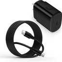 25W Super Fast Type C Wall Charging Block with 10FT USB C to C Android Charger Cable for Samsung Galaxy A17 S25 A16 A54 5G A56 A35 A15 A14 S24 FE Ultra S23 S22 S21 Z Flip 7,Pixel 10 9 8 pro 9a 8a 7a 7