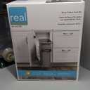 Real Solutions in-Cabinet Pull Out Trash Can, 20-Qt., Bottom-Mount Cabinet Installation, Requires Min 8-in Opening, 20.5 in x 8.5 in x 17.5 in, RS-PSW9-1-20-P, Platinum