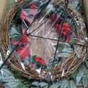 Cemetery Wreaths Decoration - Headstone Wreaths with Rose Camellia Daisy for Graves on 30 inch Tall Easel Stand, Spring Wreath for Front Door Decoration