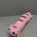 AFAN Long Cat Plush Cute Cat Body Pillows Kawaii Stuffed Animals Plushies Soft Cuddly Cotton Plush Toys Room Decor Gifts for Kids Girls Boys Adults (Pink, 19.6 Inch) 