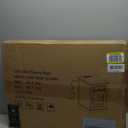 Farmhouse XXL End Table with Charging Station, Side Table with USB Ports and Outlets, Nightstand with Drawer and Glass Door Storage, Cherry Bedside Tables for Living Room, Bedroom, Office