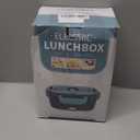 Electric Lunch Box Food Heater, 3 in 1 Ultra Quick Heated Lunch Boxes for Adults, 12V/24V/110V Portable Food Warmer for Car/Truck/Office With Fork Spoon and Insulated Carry Bag (Gray)