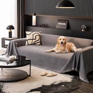 100% Waterproof Sofa Covers for Pets Washable Couch Covers Dogs Cats Sofa SlipCover for 3-4 Cushion Couches Sectional Couches Furniture Protector Covers for Living Room (91" x 134", Dark Gray) (Grey)