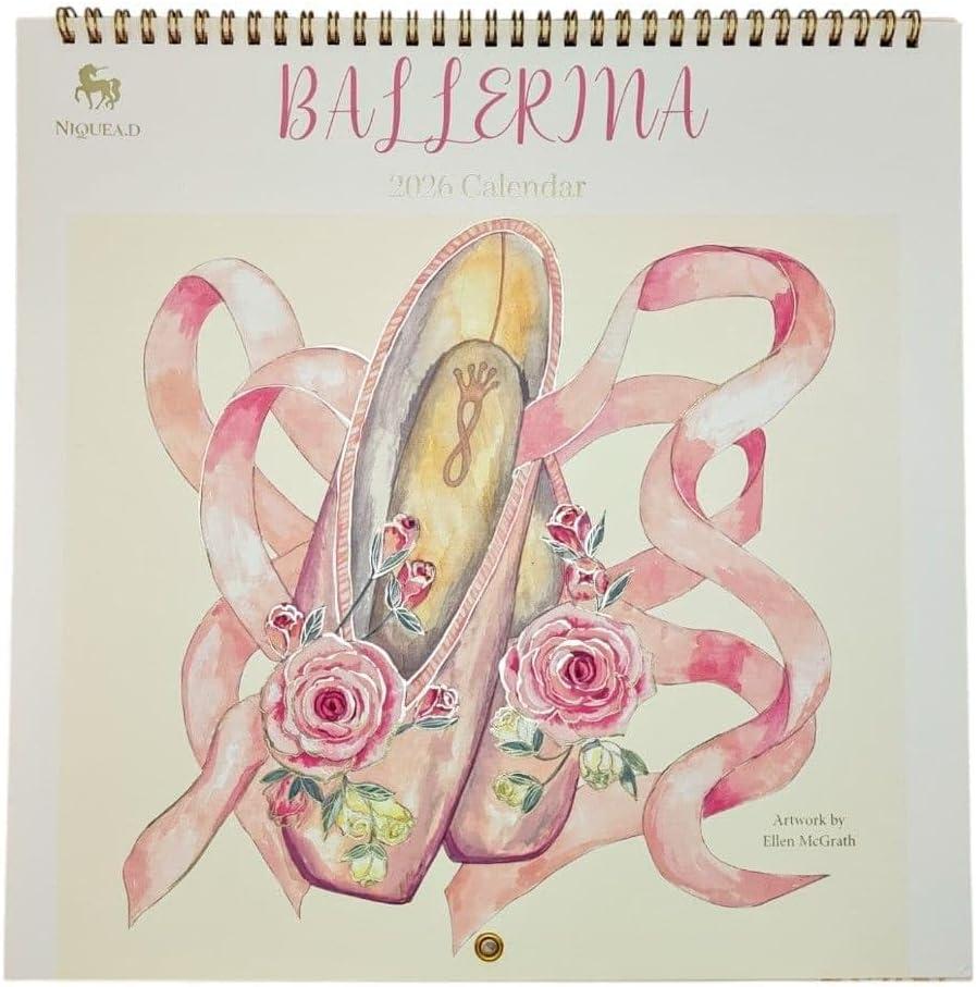 NIQUEA.D, Ballerina 2026 Spiral Wall Calendar