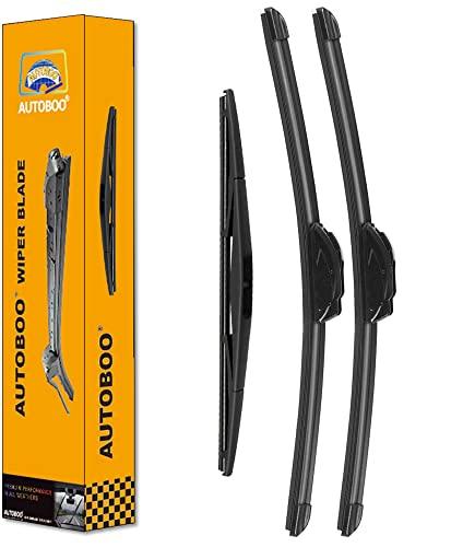 3 Wipers Replacement for Honda Pilot Rear and Front Windshield Wiper Blades 2016-2020 2021 2022,3 Pieces 26"+24"+14 inch 
