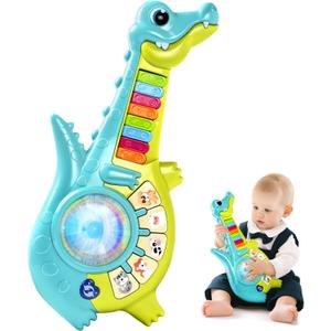 Marstone Toddler Toys for 1 2 Year Old Boy Gift: Baby Musical Toys 12-18 Months, Educational Learning Piano Guitar for Baby 1-3 with Animals and Sounds, 1st First Birthday Gifts for Kids, Girls