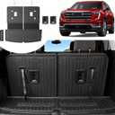 Cargo Mat with Backrest Mat for 2017-2023 GMC Acadia All Weather Black TPE Cargo Liner for GMC Acadia Denali Accessories 2023 2022 2021