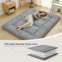 XICIKIN 2.5" Japanese Floor Mattress, Japanese Futon Mattress, Queen（80" x 60"）