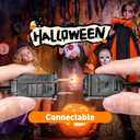 10FT Halloween Orange LED String Lights, 10 Clear Orange Bulbs with Black Wire, Outdoor Waterproof Vintage Christmas Lights for Halloween Christmas Party Roofline Xmas Tree Patio Cafe Decor