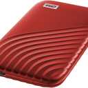 Western Digital 2TB My Passport SSD Portable External Solid State Drive, Red, Sturdy and Blazing Fast, Password Protection with Hardware Encryption - WDBAGF0020BRD-WESN